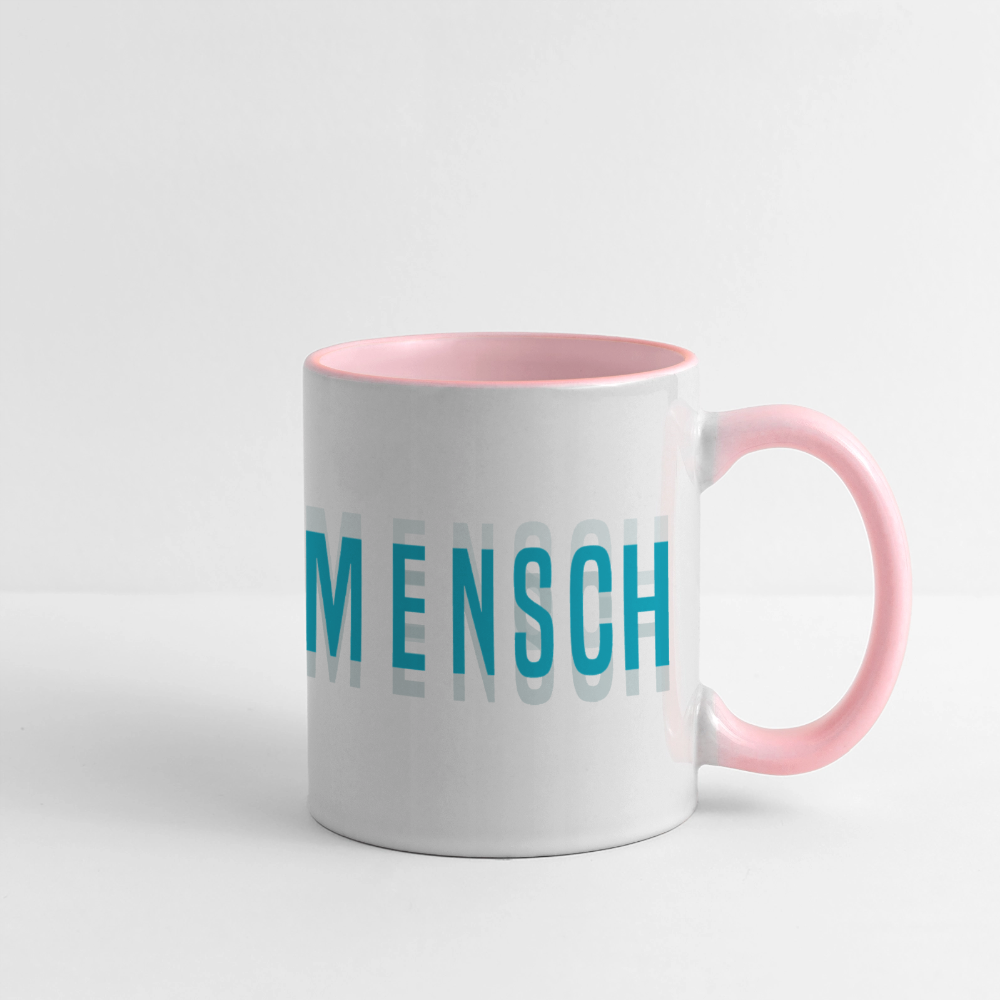 Nordseemensch - Panoramatasse - Weiß/Pink