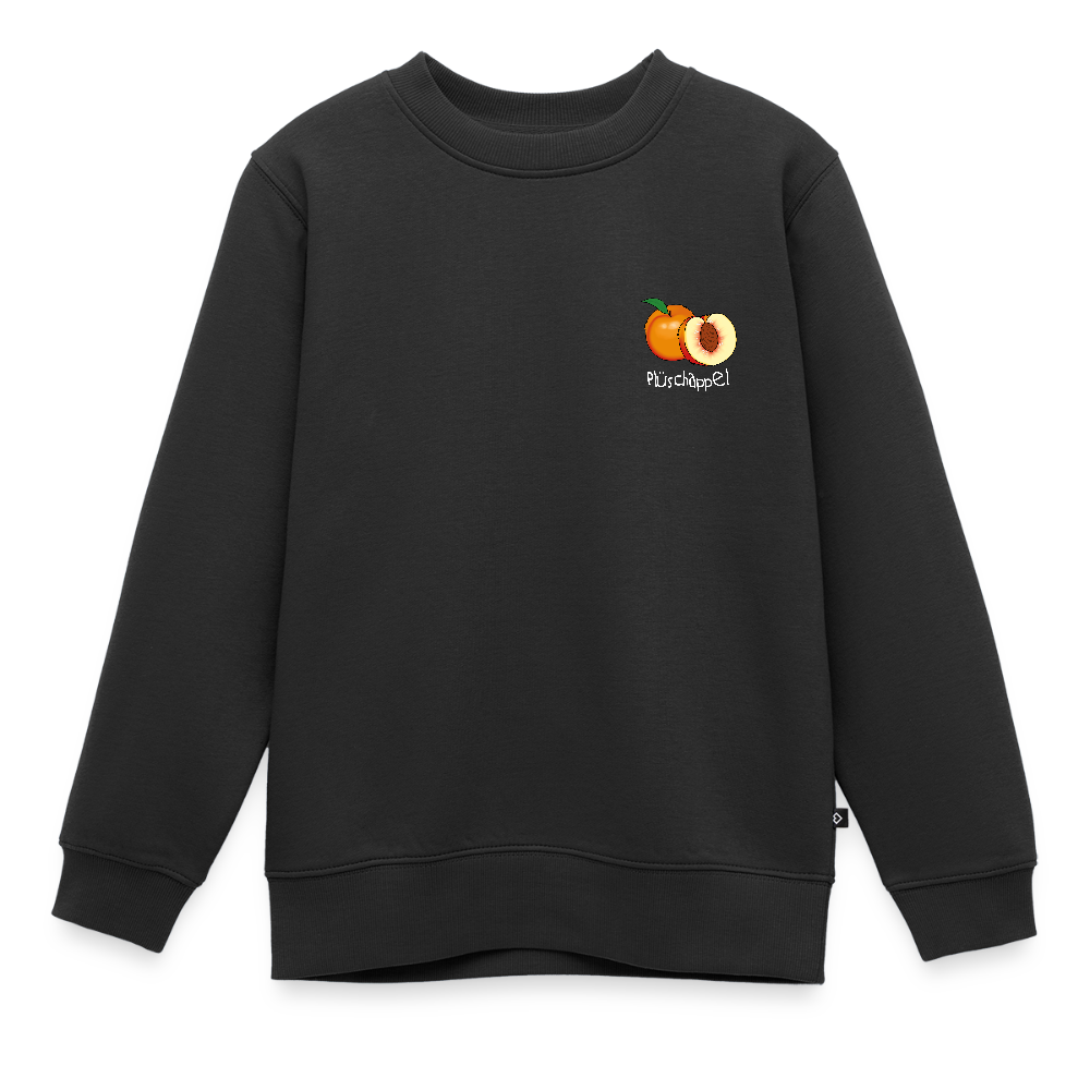 Kinder Premium Pullover - Plüschappel - Schwarz