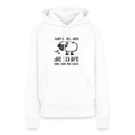 Damen Premium Hoodie - Schaf - Weiß
