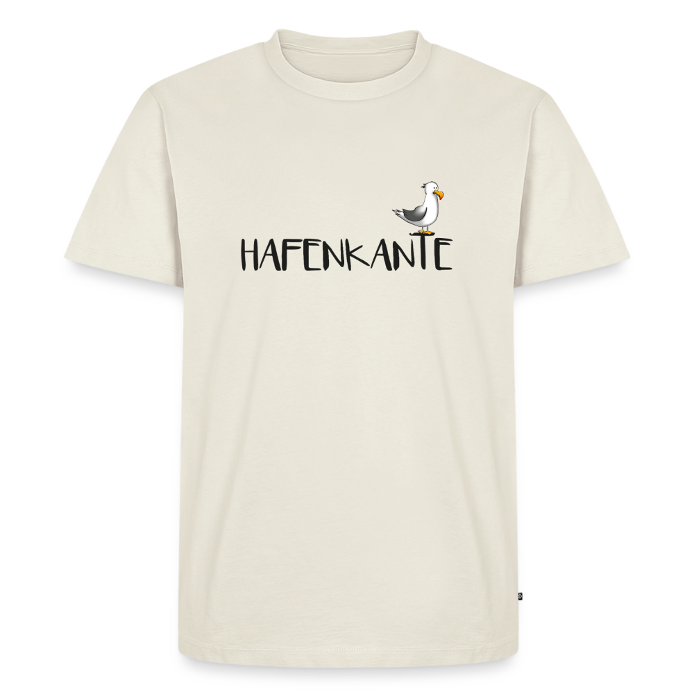 Hafenkante - Herren Premium Bio T-Shirt - Naturweiß