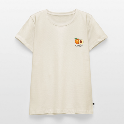 Damen Premium Bio T-Shirt - Plüschappel - Naturweiß