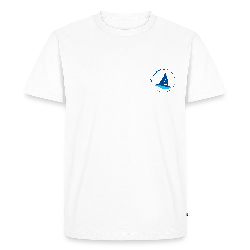 Herren Premium Bio T-Shirt - Küstenglück - Weiß