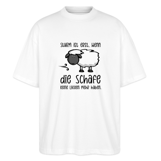 Unisex Oversize Bio-T-Shirt - Schaf - Weiß
