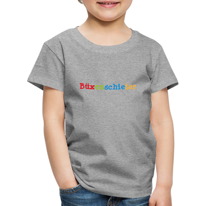 Kinder Premium T-Shirt - Büxenschieter - Grau meliert