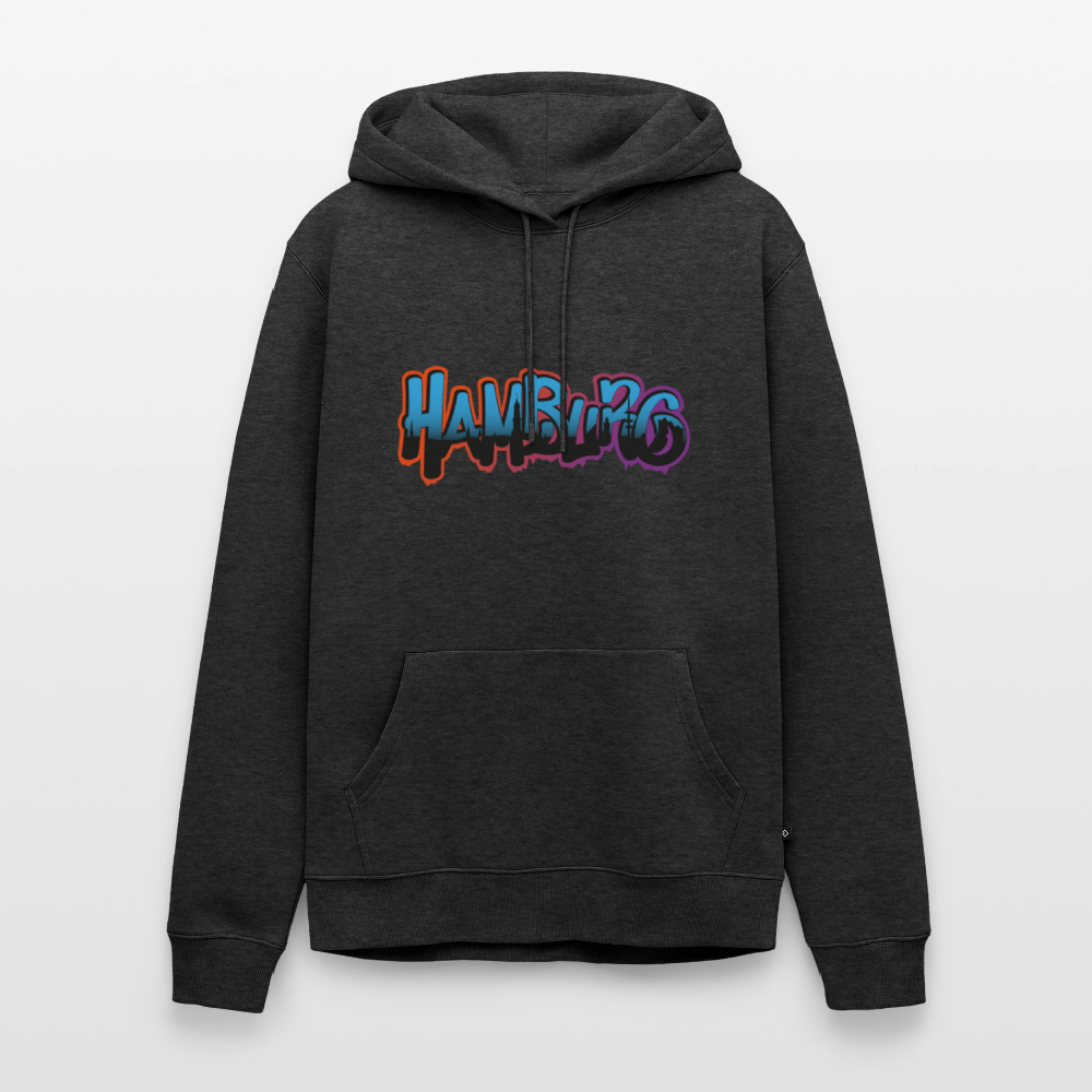Herren Premium Hoodie - Hamburg - Anthrazit meliert