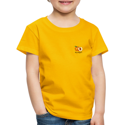 Kinder Premium T-Shirt - Plüschappel - Sonnengelb