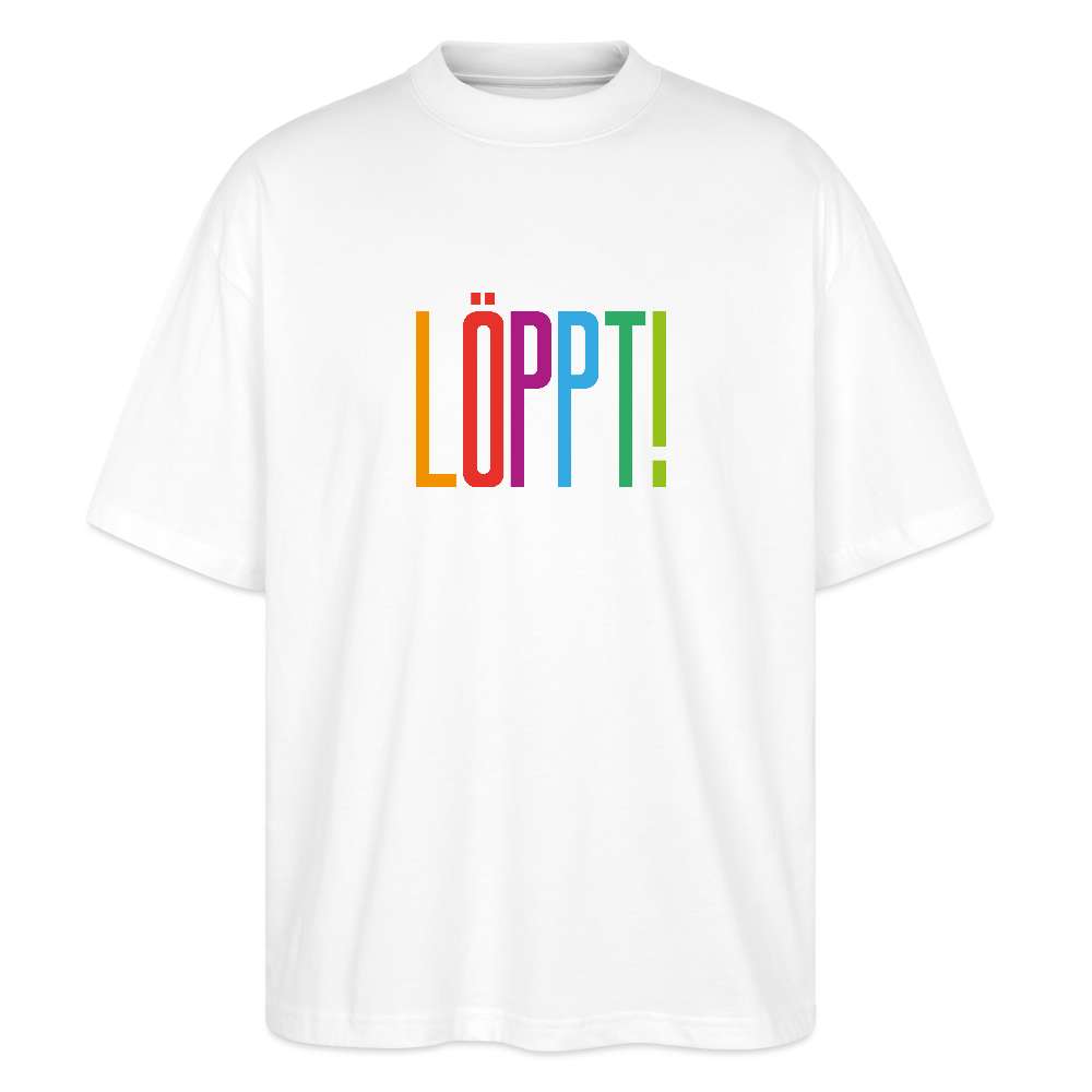 Unisex Oversize Bio-T-Shirt - Löppt! - Weiß