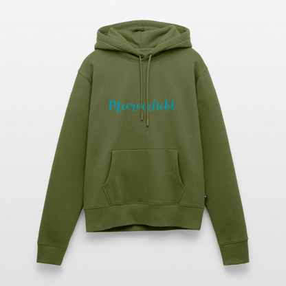 Damen Premium Hoodie - Meerverliebt - Khaki