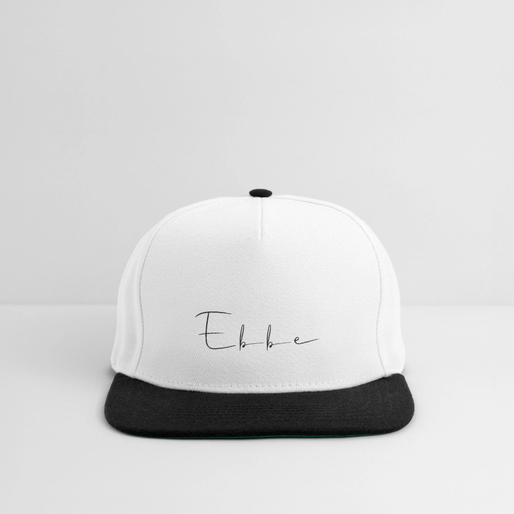 Ebbe - Snapback Cap - Weiß/Schwarz