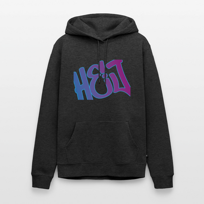 Herren Premium Hoodie - Hej - Anthrazit meliert