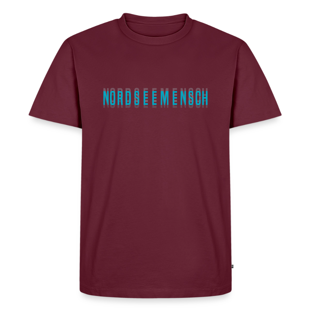 Nordseemensch - Herren Premium T-Shirt - Burgunderrot