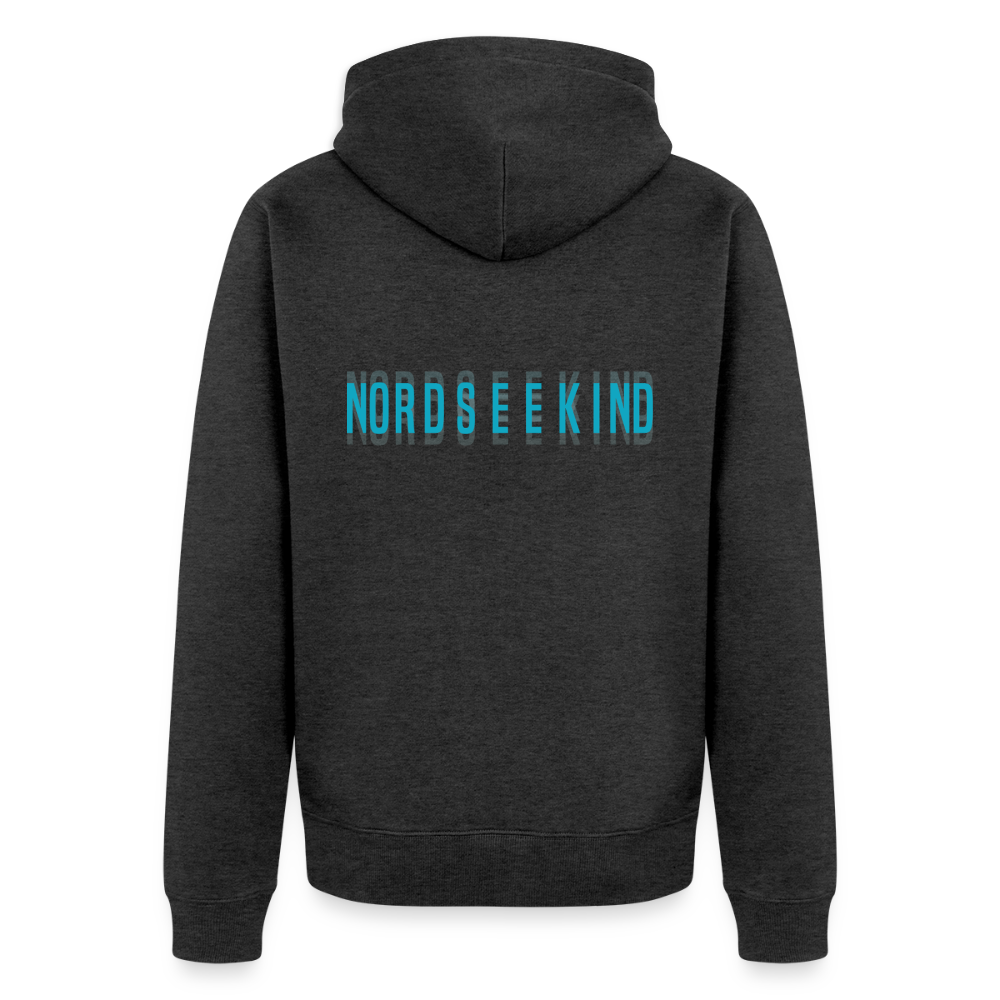 Nordseekind Herren Premium Kapuzenjacke - Anthrazit meliert