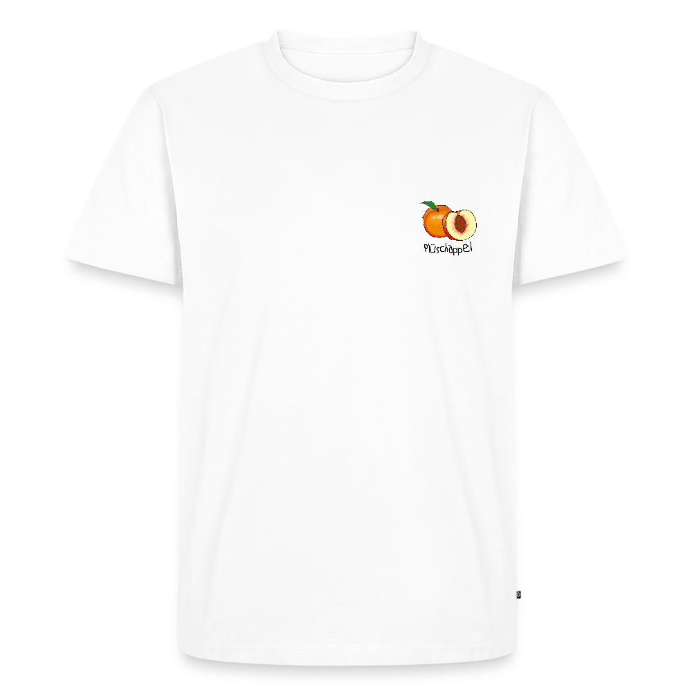 Herren Premium Bio T-Shirt - Plüschappel - Weiß