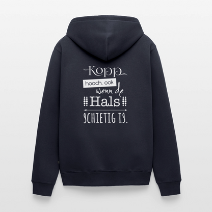 Herren Premium Kapuzenjacke  - Kopp hooch (weiss) - Navy