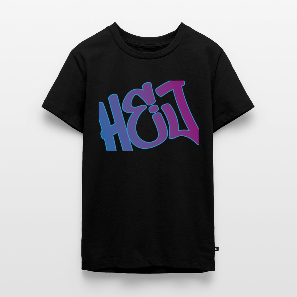 Teenager Premium T-Shirt "Hej" - Schwarz