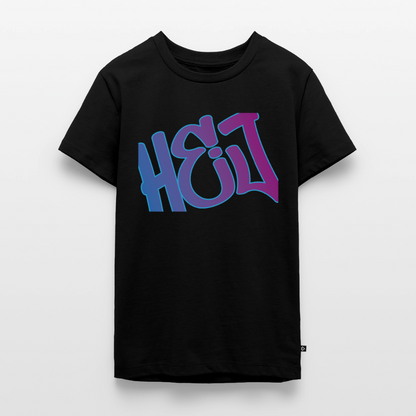 Teenager Premium T-Shirt "Hej" - Schwarz