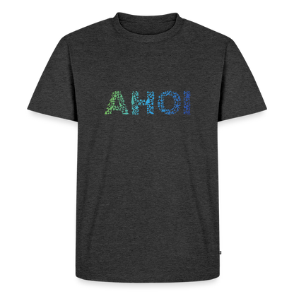 Herren Premium Bio T-Shirt - Ahoi doodles - Anthrazit meliert