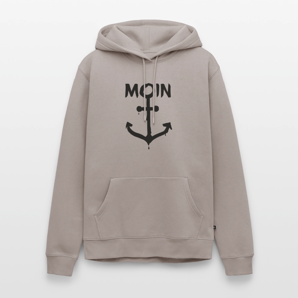 Herren Premium Hoodie - Moin Anker - Taupe