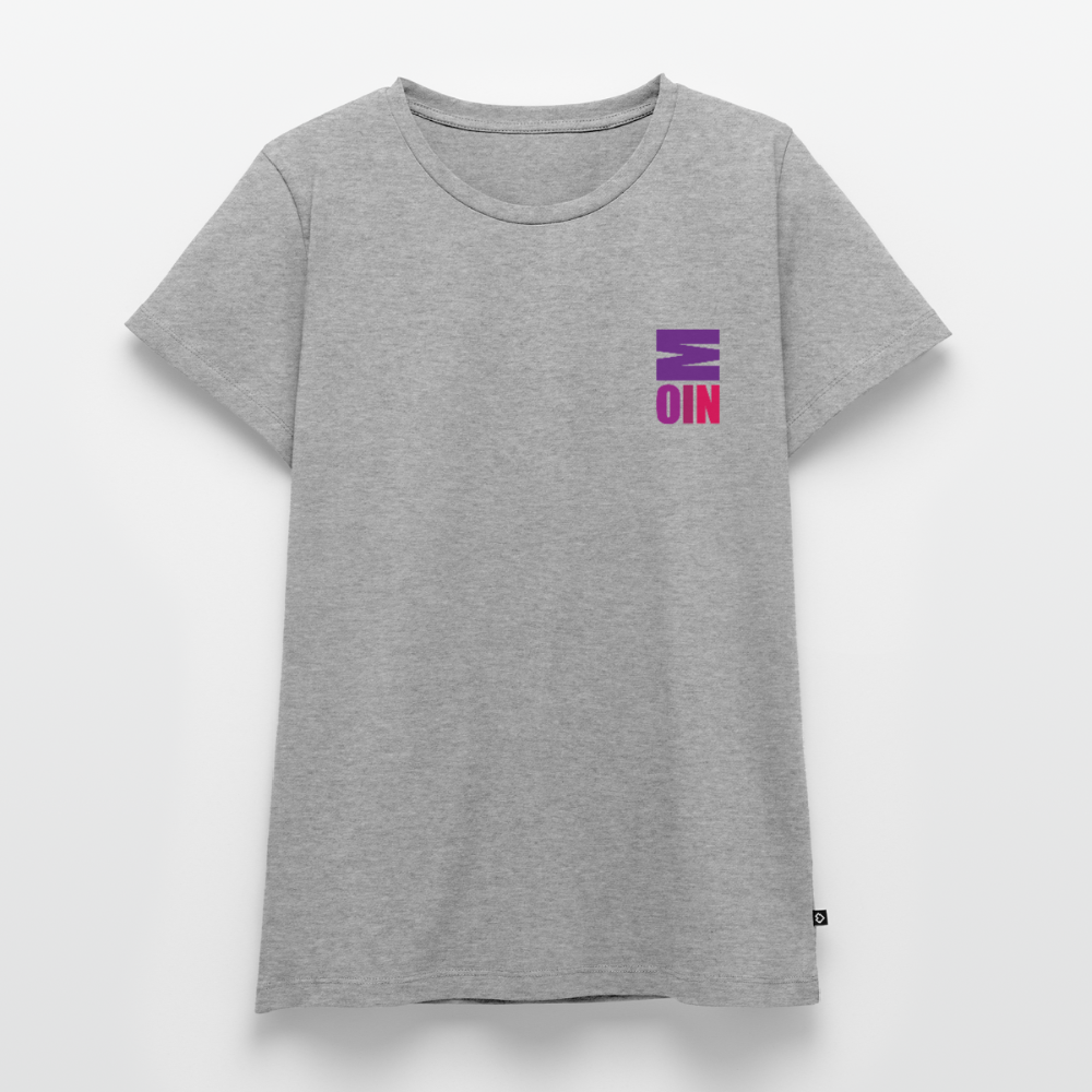 Damen Premium Bio T-Shirt - Moin - Grau meliert