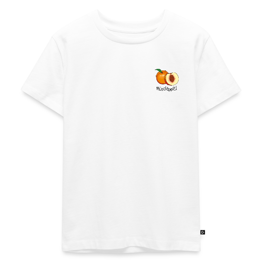 Kinder Premium T-Shirt - Plüschappel - Weiß