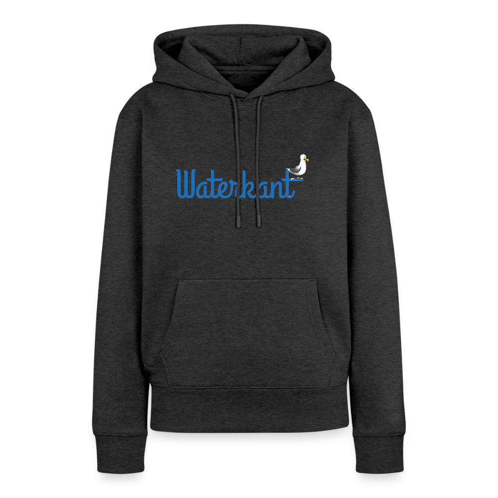 Damen Premium Hoodie - Waterkant - Anthrazit meliert