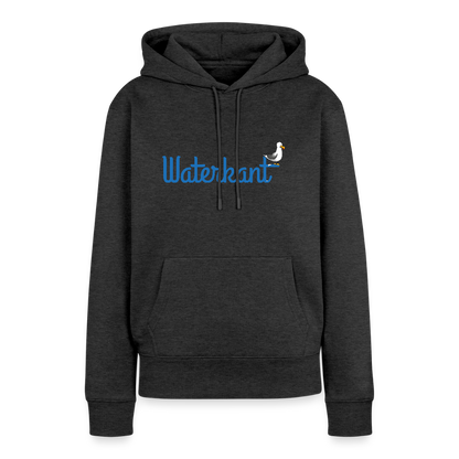 Damen Premium Hoodie - Waterkant - Anthrazit meliert