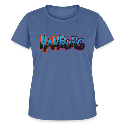 Damen Premium Bio T-Shirt - Hamburg - Taubenblau