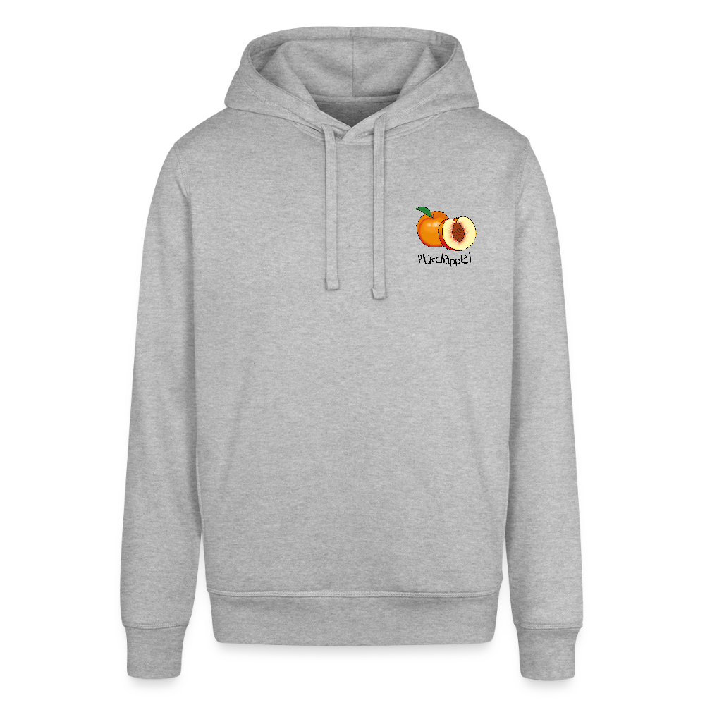 Unisex Bio-Hoodie - Plüschappel - Grau meliert