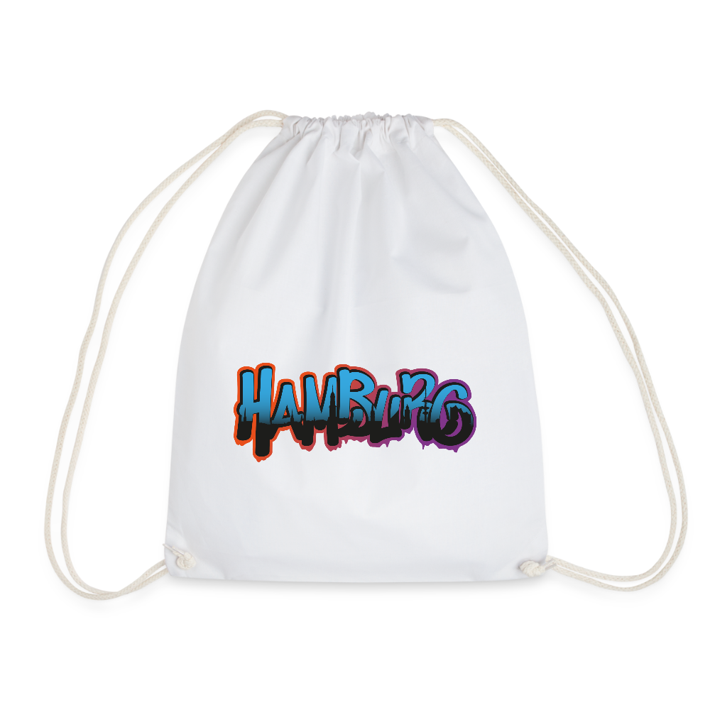 Turnbeutel - Hamburg - Weiß