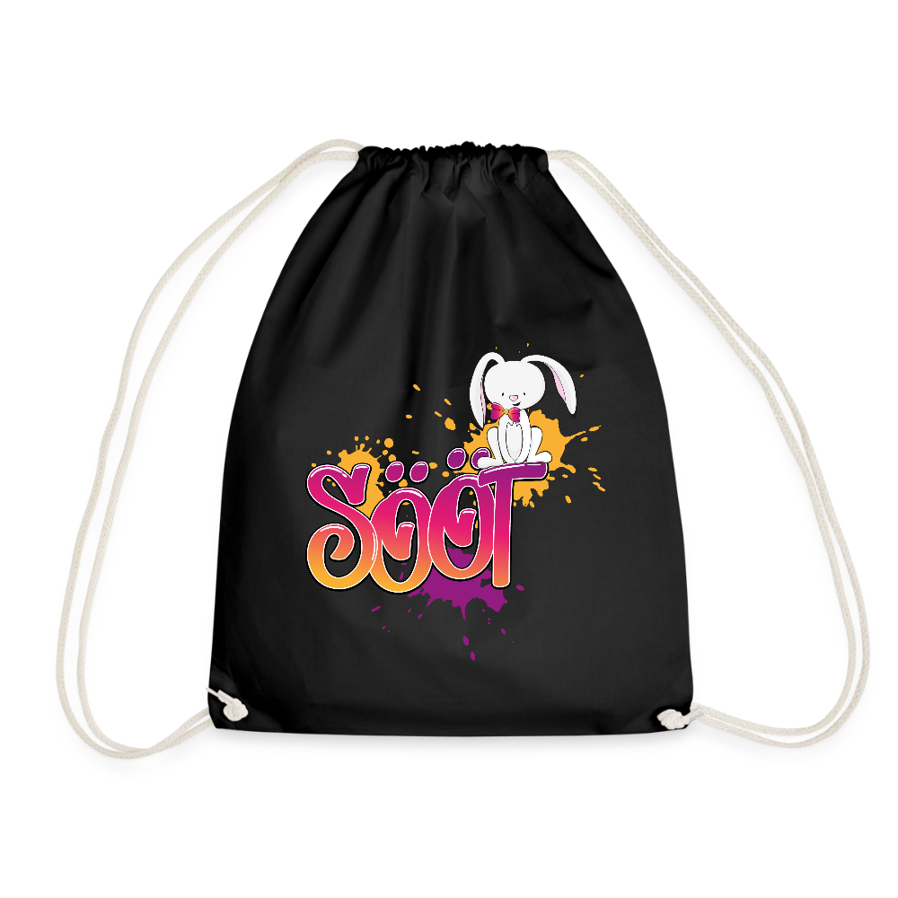 Turnbeutel - sööt Haas - Schwarz