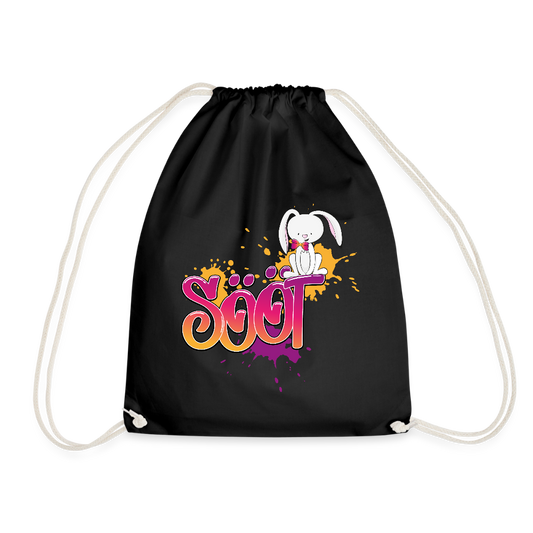 Turnbeutel - sööt Haas - Schwarz