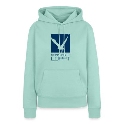 Damen Premium Hoodie - kann, mutt, löppt - Mint 