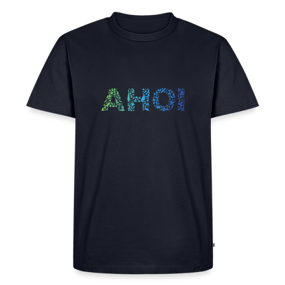 Herren Premium Bio T-Shirt - Ahoi doodles - Navy