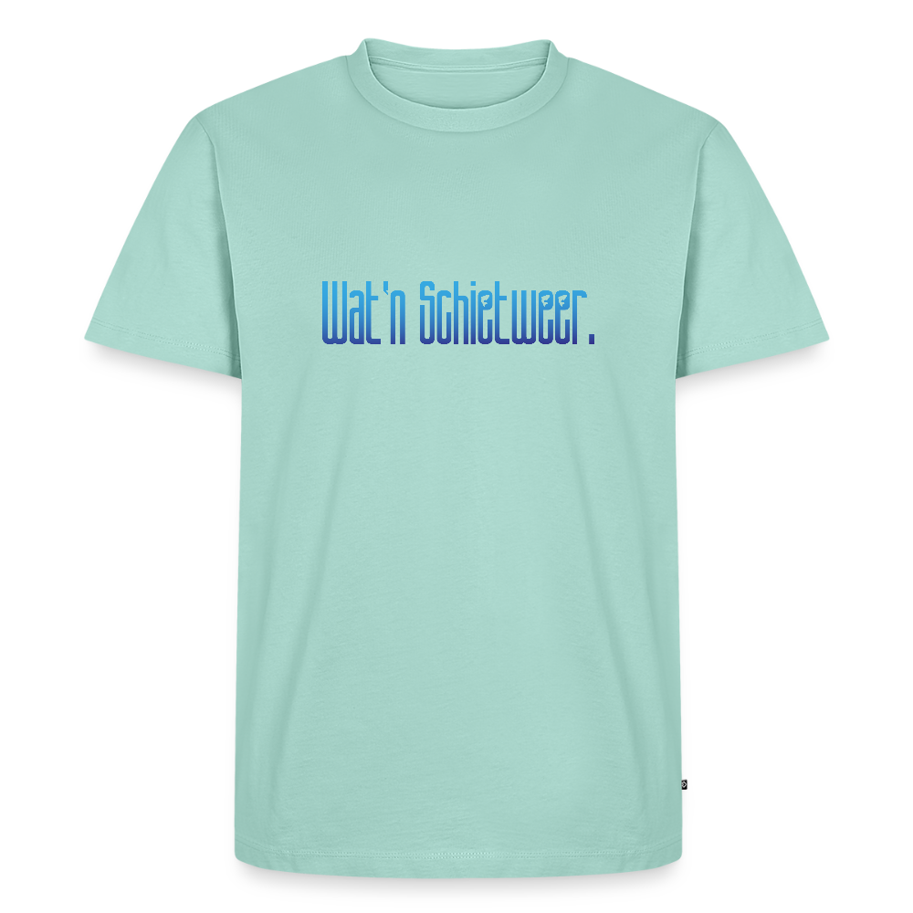 Herren Premium Bio T-Shirt  - wat'n Schietweer - Mint 