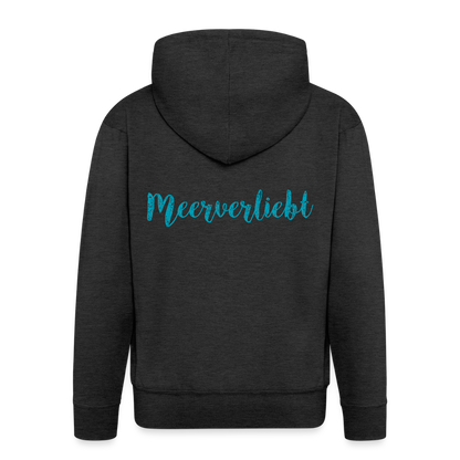 Herren Premium Kapuzenjacke - Meerverliebt - Anthrazit