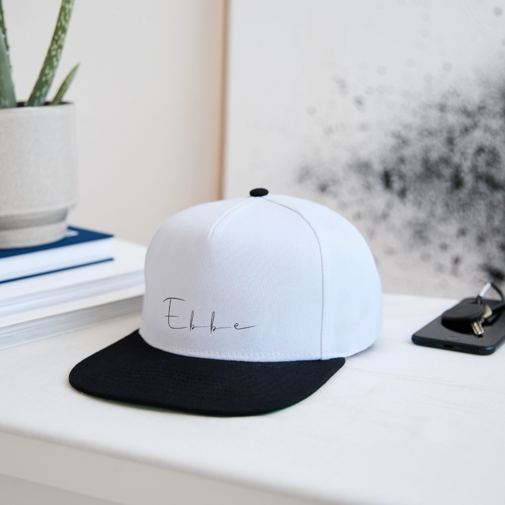 Ebbe - Snapback Cap - Weiß/Schwarz