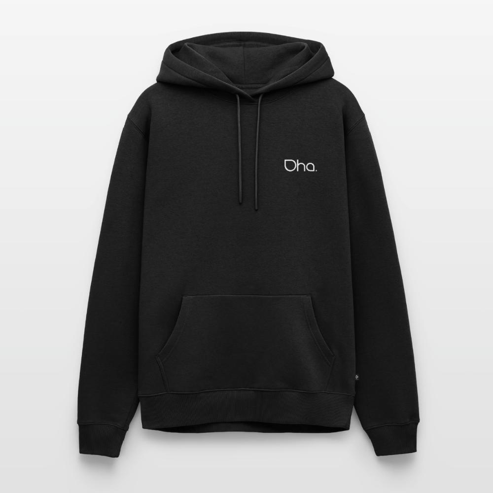 Oha (weiß) - Herren Premium Hoodie - Schwarz