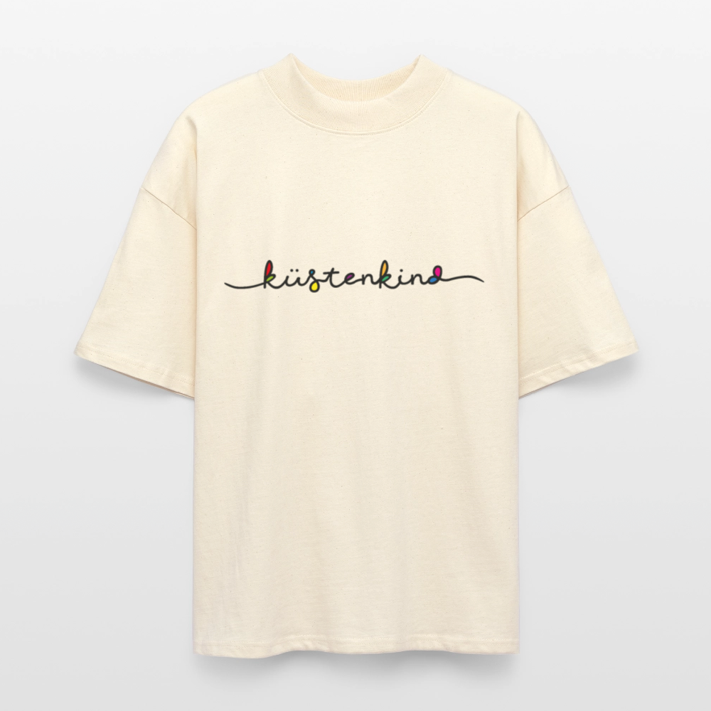 Unisex Oversize Bio-T-Shirt - Küstenkind - Weißgrau