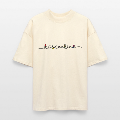 Unisex Oversize Bio-T-Shirt - Küstenkind - Weißgrau