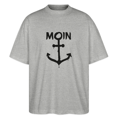 Unisex Oversize Bio-T-Shirt - Moin Anker - Grau meliert