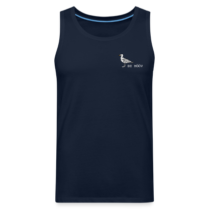 Männer Premium Tank Top - de Mööv (weiss) - Navy