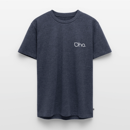 Oha - Herren Premium T-Shirt (weiß) - Jeansblau 