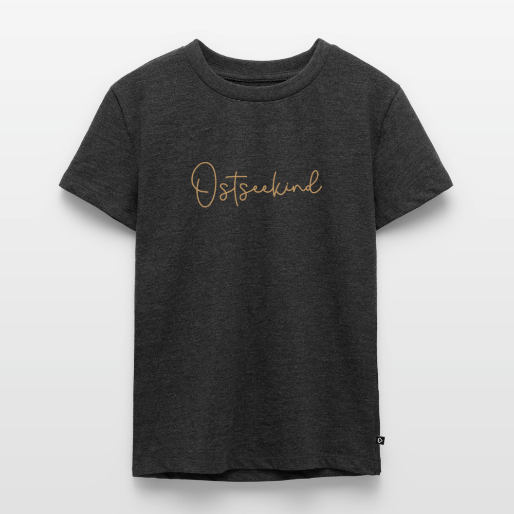 Kinder Premium T-Shirt "Ostseekind" - Anthrazit meliert