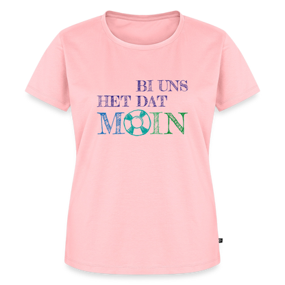 Damen Premium Bio T-Shirt - Bi uns het dat Moin - Rosa