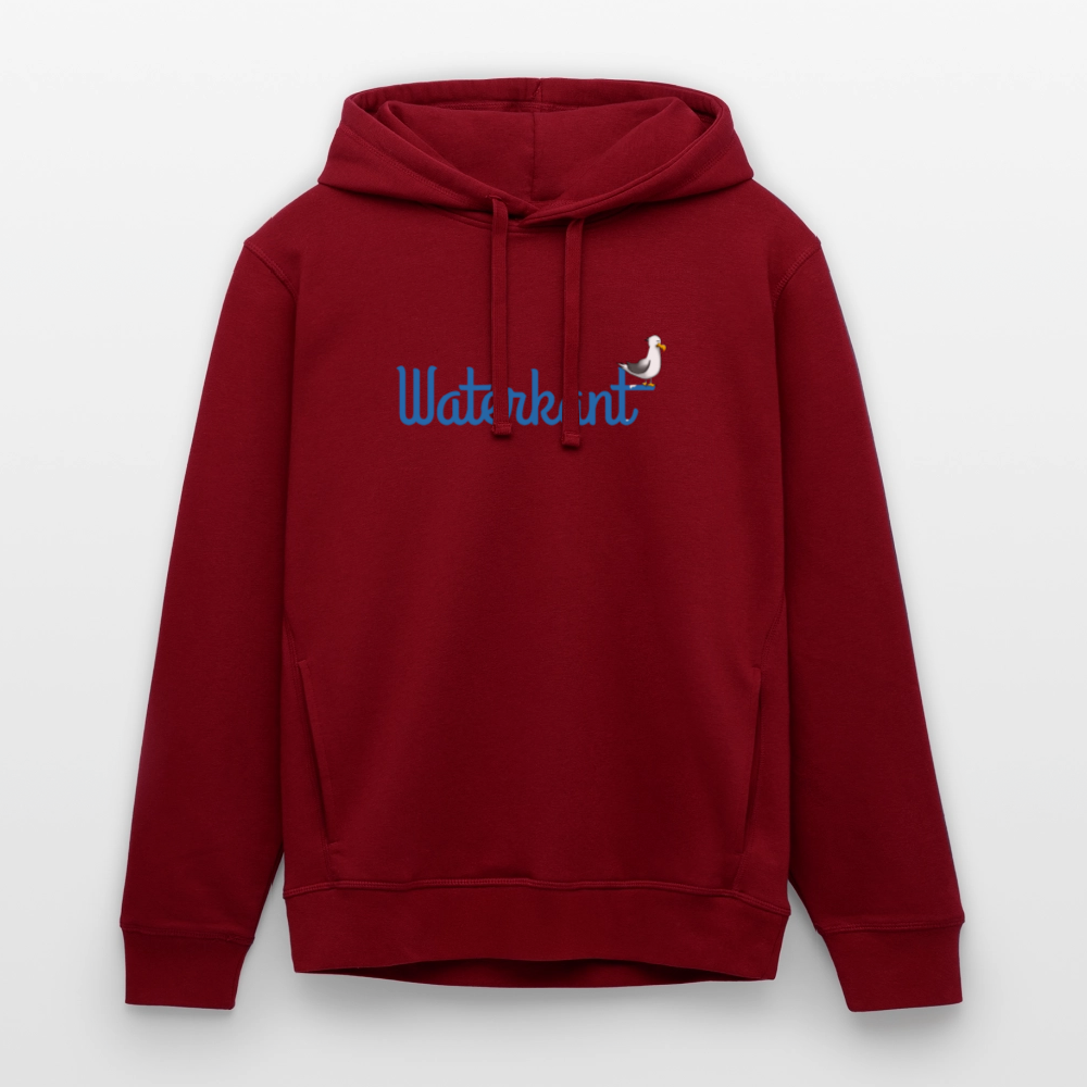 Unisex Bio-Hoodie - Waterkant - Burgunderrot
