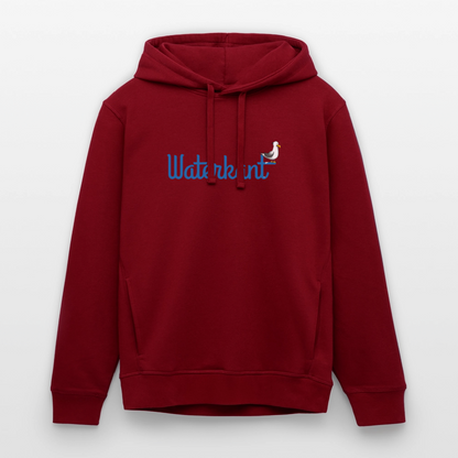 Unisex Bio-Hoodie - Waterkant - Burgunderrot