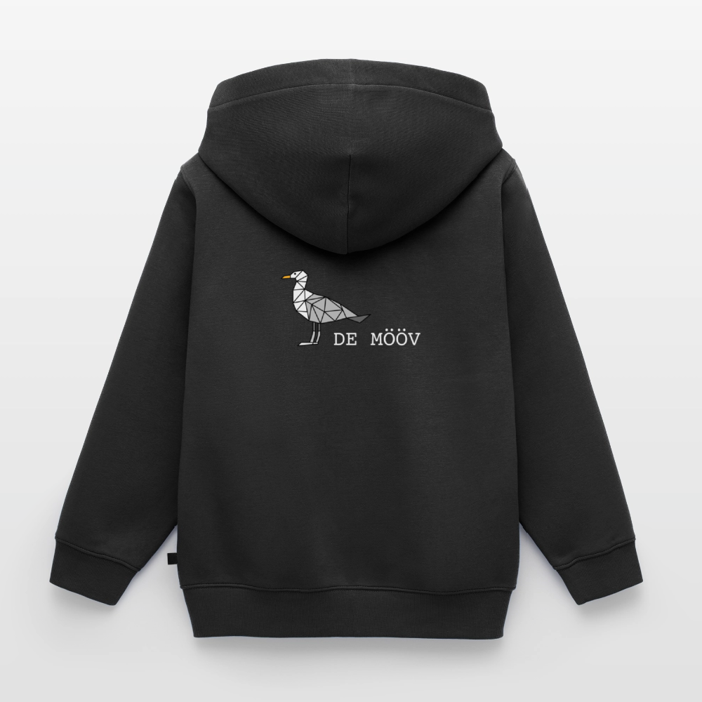 Kinder Premium Kapuzenjacke - de Mööv (weiss) - Schwarz