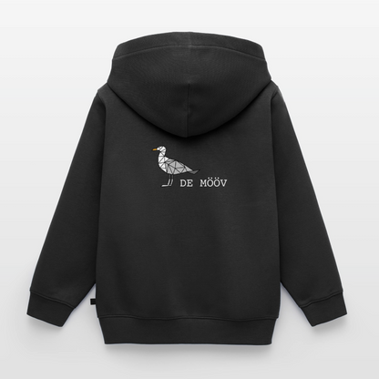 Kinder Premium Kapuzenjacke - de Mööv (weiss) - Schwarz