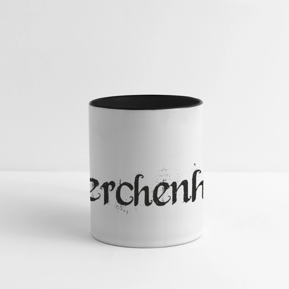 Merrchenhaft Panoramatasse mit nordischen Motiv - Weiß/Schwarz