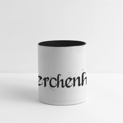 Merrchenhaft Panoramatasse mit nordischen Motiv - Weiß/Schwarz